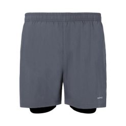 Spodenki do biegania męskie Endurance Kros. Brązowe szorty męskie Endurance, bez wzorów, sportowe. Za 109.99 zł.