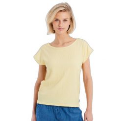 Koszulka damska Protest Prtboreal. Żółte bluzki damskie Protest, bez wzorów, eleganckie, bez kołnierzyka, bez ramiączek. Za 152.50 zł.