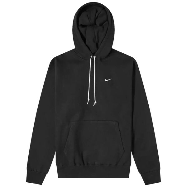 Bluza dresowa sportowa męska Solo Swoosh. Czarne bluzy bez kaptura męskie Nike, m, z bawełny. Za 399.99 zł.