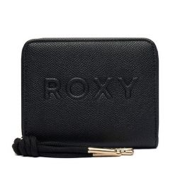 Portfel Roxy. Czarne portfele damskie Roxy, bez wzorów. Za 59.99 zł.