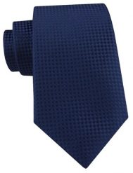 Męski Krawat Alties - Głęboki Granat, Mikrofaktura Materiału. Niebieskie krawaty i muchy męskie Alties, bez wzorów, z tkaniny, eleganckie. Za 55.00 zł.