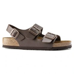 Sandały Unisex Birkenstock Milano BF (34701). Brązowe sandały męskie Birkenstock, z materiału, bez zapięcia. Za 329.00 zł.