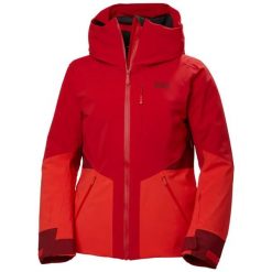 Damska kurtka narciarska Helly Hansen Kvitfjell Race. Czerwone kurtki damskie Helly Hansen, na zimę, bez wzorów, z kapturem. Za 2,406.50 zł.