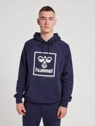 Bluza z kapturem Hummel Isam 2.0. Niebieskie bluzy z kapturem męskie HUMMEL, m, z bawełny. Za 212.45 zł.