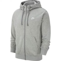 Bluza sportowa męska Nike Sportswear Club. Czarne bluzy sportowe męskie Nike, bez wzorów, sportowe, bez kołnierzyka, bez ramiączek. Za 376.00 zł.