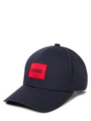 HUGO czapka z daszkiem - Men X Mężczyźni Bawełna niebieski, ONE SIZE. Niebieskie czapki męskie Hugo, z aplikacjami, z bawełny, eleganckie. Za 199.95 zł.