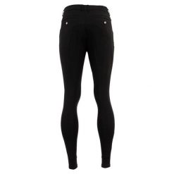 Spodnie jeździeckie Mid grip BR Equitation Maikel. Czarne spodnie materiałowe męskie BR, bez wzorów, z elastanu. Za 382.60 zł.