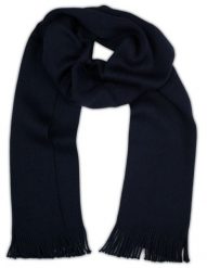 Szalik Wełniany Dziergany Granatowy, Ciepły z Frędzlami -V. FRAAS. Niebieskie szaliki męskie V. Fraas, na zimę, bez wzorów, dziergany. Za 85.00 zł.