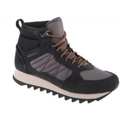 Męskie Buty Turystyczne Alpine Chamois Leather Mid Cut. Czarne buty trekkingowe męskie MERRELL, bez zapięcia, trekkingowe. Za 620.99 zł.