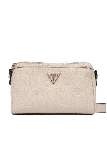 Guess Torebka Cresidia II Mini HWPD98 88720 Kremowy. Białe listonoszki damskie Guess, z aplikacjami, ze skóry, bez dodatków. Za 304.99 zł.