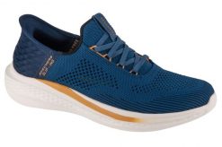 Buty sportowe Sneakersy męskie, Slip-Ins: Slade - Quinto. Niebieskie buty sportowe na co dzień męskie Skechers, z materiału, bez zapięcia, trekkingowe. Za 299.00 zł.