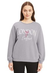 Miss goodlife Bluza "London" w kolorze szarym rozmiar: M. Szare bluzy bez kaptura damskie miss goodlife, m, z bawełny. Za 173.99 zł.