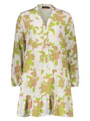 Miss goodlife Sukienka w kolorze biało-różowo-zielonym rozmiar: S. Białe sukienki damskie miss goodlife, na co dzień, s, bez wzorów, z wiskozy, bez kołnierzyka, bez ramiączek, midi, proste. Za 105.63 zł.