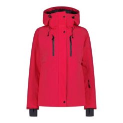Kurtka narciarska damska CMP 34W3926. Czarne kurtki damskie CMP, bez wzorów, bez kaptura, narciarskie. Za 559.99 zł.