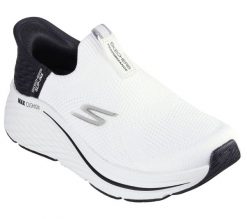 Buty Kobieta Skechers Slipins Max Cushioning Elite 20 biały. Białe buty sportowe na co dzień damskie Skechers, trekkingowe. Za 429.99 zł.