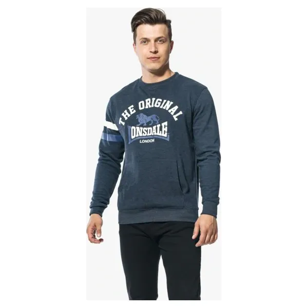 Lonsdale Bluza Hereford , niebieski, rozmiar M. Niebieskie bluzy bez kaptura męskie Lonsdale, m, z materiału. W wyprzedaży za 99.99 zł.
