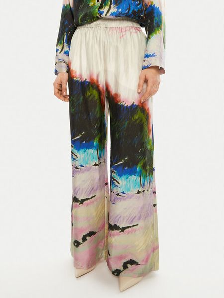 Munthe Spodnie materiałowe Arum 244140524418 Kolorowy Relaxed Fit. Spodnie materiałowe damskie Munthe, bez wzorów, z jedwabiu. Za 839.99 zł.