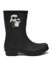 KARL LAGERFELD Kalosze KL47073T Czarny. Czarne kalosze damskie Karl Lagerfeld, bez wzorów, z tworzywa sztucznego. Za 389.99 zł.