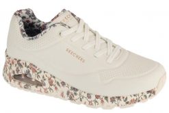 Buty sportowe Sneakersy damskie, Uno - Safari Time. Białe buty sportowe na co dzień damskie Skechers, bez wzorów, z materiału, trekkingowe. Za 399.99 zł.