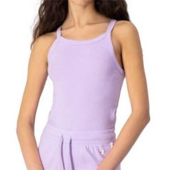 Koszulka sportowa damska Champion Tank Top. Fioletowe topy sportowe damskie CHAMPION, m, bez wzorów, bez ramiączek. Za 55.59 zł.