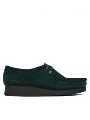 Clarks Półbuty WallabeeEVOSh 26184613 Zielony. Zielone półbuty damskie Clarks, bez wzorów, ze skóry, bez obcasa, na płaskiej podeszwie. Za 529.99 zł.