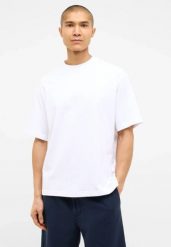 Męski T-Shirt Mustang Style Akron Bright White 1016499 2007. Białe t-shirty męskie Mustang, m, bez wzorów, bez kołnierzyka. Za 79.99 zł.