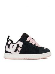 DC Sneakersy CEO-V5-10116K Czarny. Czarne buty sportowe dziewczęce DC, bez wzorów, ze skóry, bez zapięcia. Za 199.99 zł.