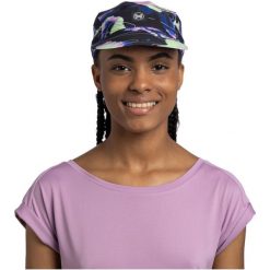 Czapka z daszkiem BUFF COOLNET® UV PACK SPEED CAP DOVIC ULTRAMARINE. Fioletowe czapki męskie Buff, bez wzorów, sportowe. Za 189.90 zł.