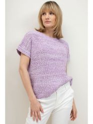 Josephine & Co Sweter w kolorze fioletowym rozmiar: S. Różowe swetry klasyczne damskie Josephine & Co, s, ze splotem, bez kołnierzyka. Za 169.67 zł.