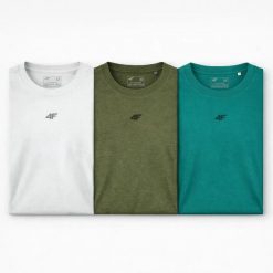 T-SHIRT MĘSKI 4F KOMPLET 3 SZTUKI KOLEKCJA LIMITOWANA XXL M3947 SS26. T-shirty męskie 4f, m, bez wzorów, z bawełny, bez kołnierzyka. Za 164.98 zł.