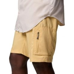 Męskie Spodenki Ridge Utility Cargo Shorts. Żółte szorty męskie Columbia, bez kołnierzyka. Za 302.99 zł.