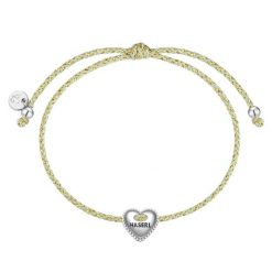 Glanzstücke München Bransoletka Herz "HASERL" z srebra próby 925 w kolorze srebrnym Bransoletki 1 ct Damski. Szare bransoletki damskie Glanzstücke München, srebrne. Za 149.99 zł.