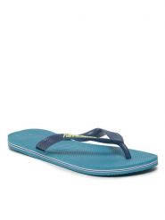 Havaianas Japonki 41108501671-W Niebieski. Niebieskie klapki damskie Havaianas, bez wzorów, z gumy, bez obcasa. Za 59.99 zł.