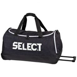 Torba piłkarska podróżna z kółkami Select LAZIO 105 L. Czarne torebki klasyczne damskie SELECT SPORT, bez wzorów, z materiału, bez dodatków. Za 360.90 zł.