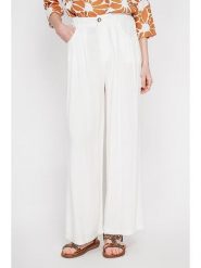 Le Jardin du Lin Spodnie w kolorze białym rozmiar: 34. Białe spodnie materiałowe damskie Le jardin du lin, bez wzorów, z materiału, z podwyższonym stanem. Za 108.99 zł.