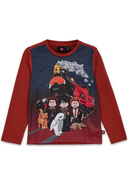 Koszulka Dziecięca z Długim Rękawem LEGO Harry Potter Tano 706 Czerwona. Czerwone koszulki dziewczęce LEGO, s, bez wzorów, z bawełny, bez ramiączek. Za 69.99 zł.