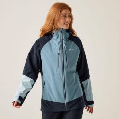 Kurtka turystyczna 3 w 1 damska Carletta IX. Niebieskie kurtki damskie Regatta, bez wzorów, bez kaptura. Za 599.99 zł.