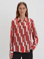 Someday Koszula "Zinnova" w kolorze czerwono-białym rozmiar: 36. Białe koszule damskie Someday, bez wzorów, z wiskozy, bez kołnierzyka, bez ramiączek. Za 217.99 zł.