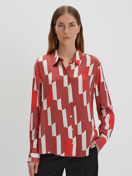 Someday Koszula "Zinnova" w kolorze czerwono-białym rozmiar: 36. Białe koszule damskie Someday, bez wzorów, z wiskozy, bez kołnierzyka, bez ramiączek. Za 217.99 zł.