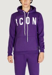 Bluza Mężczyzna ICON. Fioletowe bluzy bez kaptura męskie ICON, m, z bawełny. Za 343.23 zł.