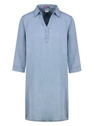 Sublevel Sukienka w kolorze błękitnym rozmiar: L. Niebieskie sukienki damskie Sublevel, l, bez wzorów, z lyocellu, bez kołnierzyka, bez ramiączek, midi. Za 113.99 zł.