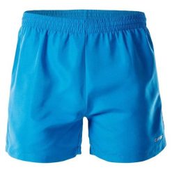 Spodenki męskie treningowe Hi-Tec Matt - niebieskie, Rozmiar L. Niebieskie szorty męskie Hi-tec, z materiału, bez kołnierzyka. Za 39.99 zł.