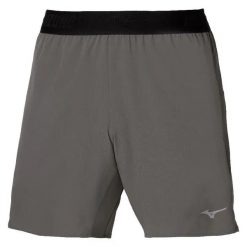 Szorty Mizuno Core. Szare szorty męskie Mizuno, bez wzorów, z materiału, sportowe. Za 226.30 zł.