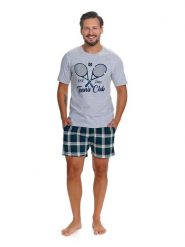 Doctor Nap Piżama w kolorze zielono-szaro-granatowym rozmiar: M. Szare piżamy męskie Doctor Nap, m, bez wzorów, z bawełny, bez ramiączek. Za 115.24 zł.