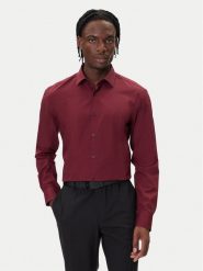HUGO Koszula Kenno 50289499 Bordowy Slim Fit. Czerwone koszule męskie Hugo, m, bez wzorów, z bawełny, bez kołnierzyka, bez ramiączek. Za 299.99 zł.