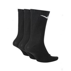 Skarpety Nike Everyday Cushioned Crew. Czarne skarpetki damskie Nike, bez wzorów. Za 69.99 zł.