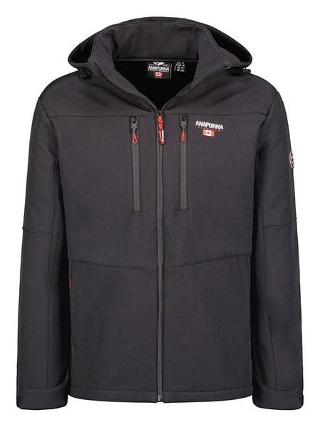 ANAPURNA Kurtka softshellowa "Timmexana" w kolorze granatowym rozmiar: S. Niebieskie kurtki outdoor męskie ANAPURNA, s, bez wzorów, bez kaptura. Za 173.99 zł.