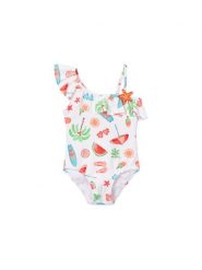 Mayoral Strój kąpielowy 3737 Kolorowy. Stroje kąpielowe dziewczęce Mayoral, bez wzorów, z syntetyku. Za 119.99 zł.