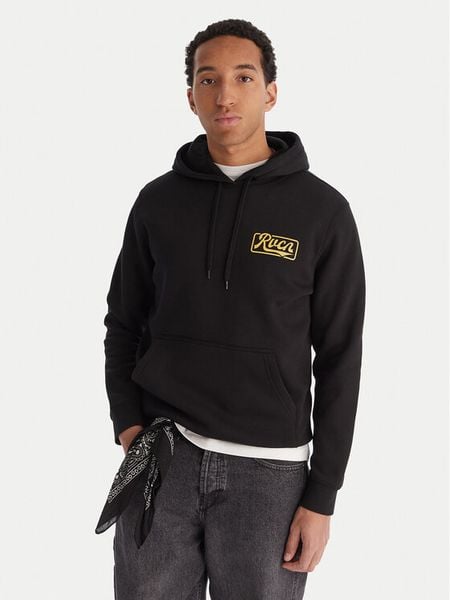 RVCA Bluza Frame Up 23A413506 Czarny Regular Fit. Czarne bluzy bez kaptura męskie RVCA, l, z bawełny. Za 179.99 zł.