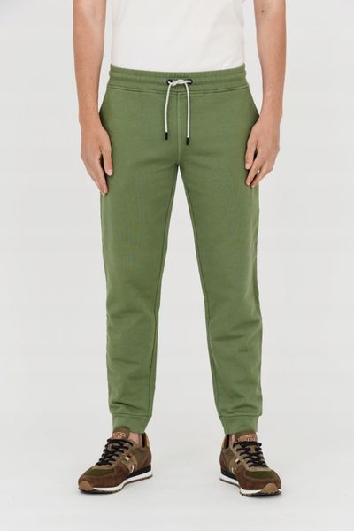 AERONAUTICA MILITARE Spodnie zielone męskie, Rozmiar S. Zielone spodnie dresowe męskie AERONAUTICA MILITARE, bez wzorów, z dresówki. W wyprzedaży za 270.99 zł.